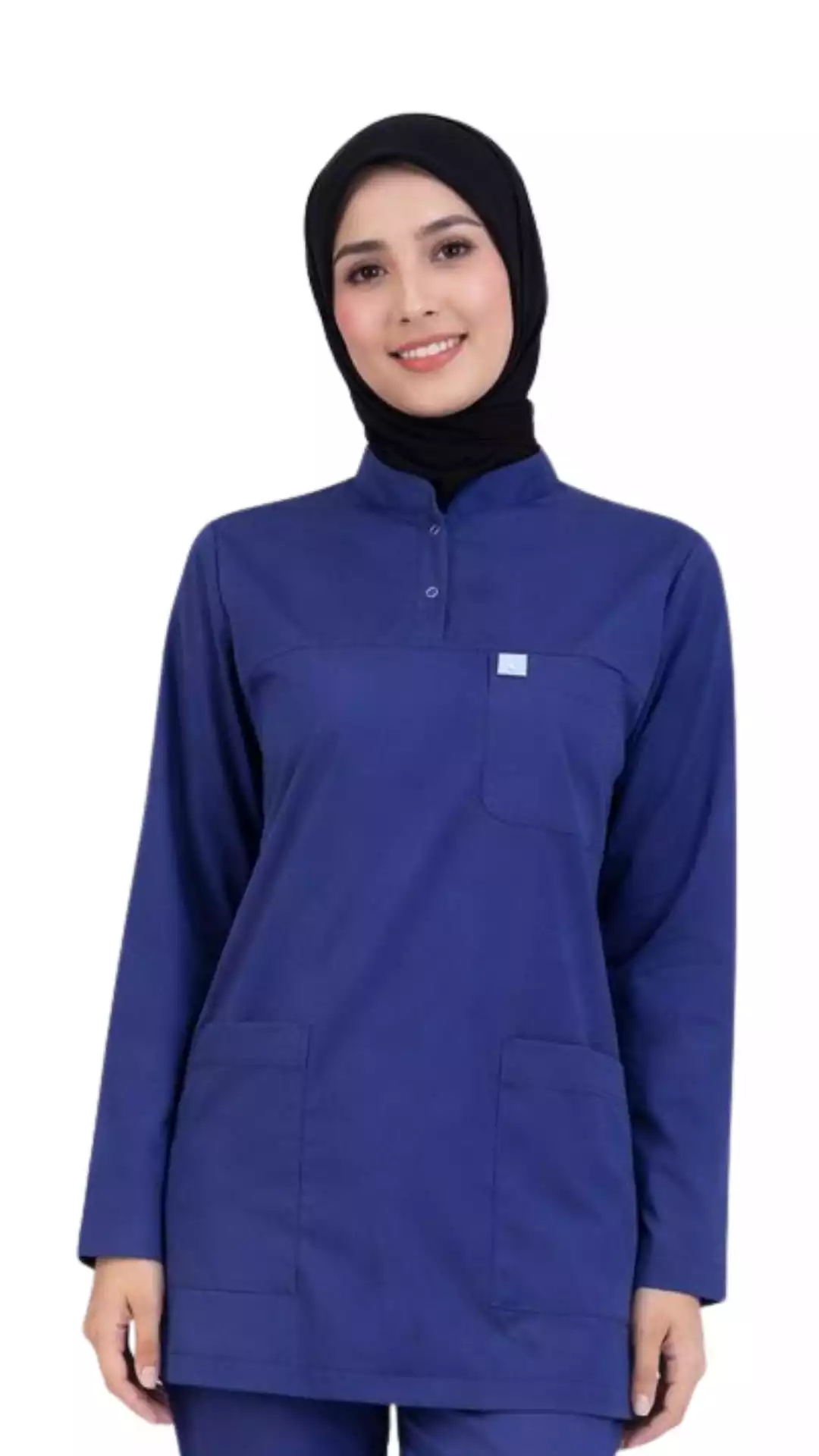 Hemşire Forması Likralı Tesettür Üst Üniforma
