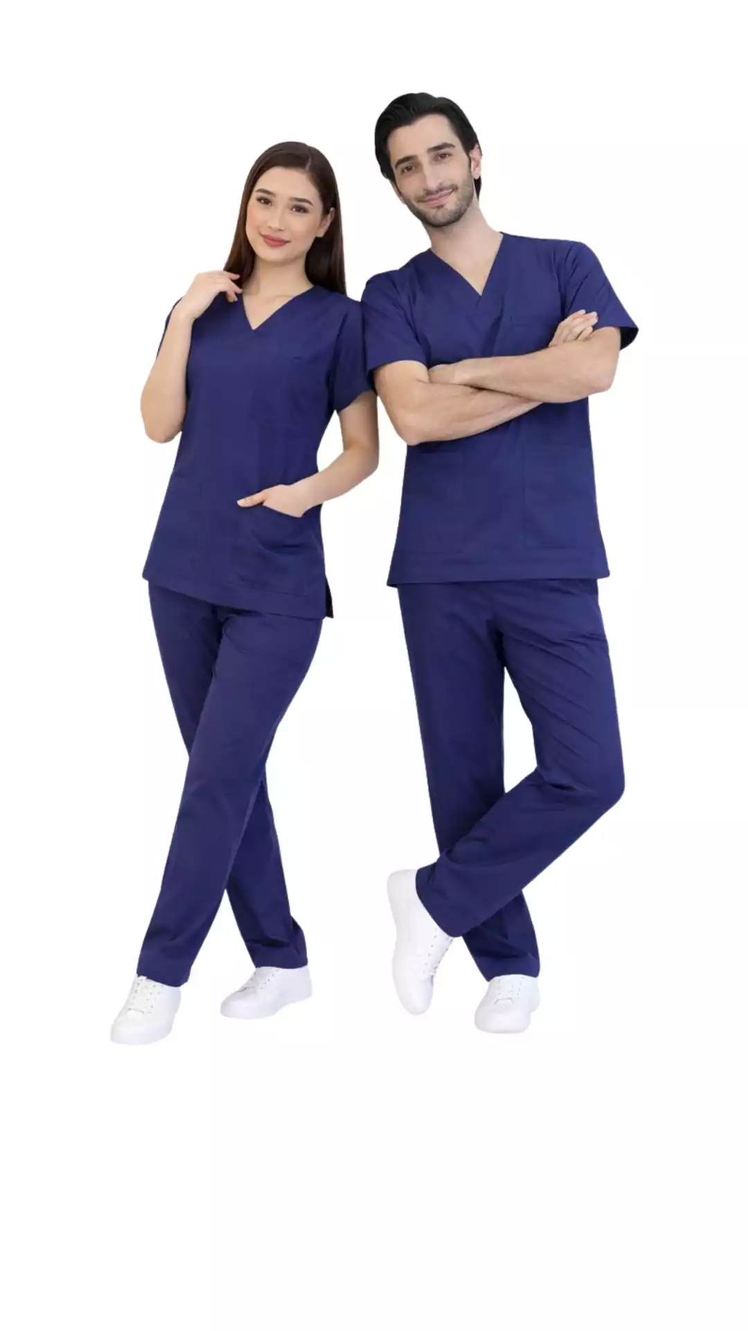 Hemşire Forması Scrubs Likralı Takım