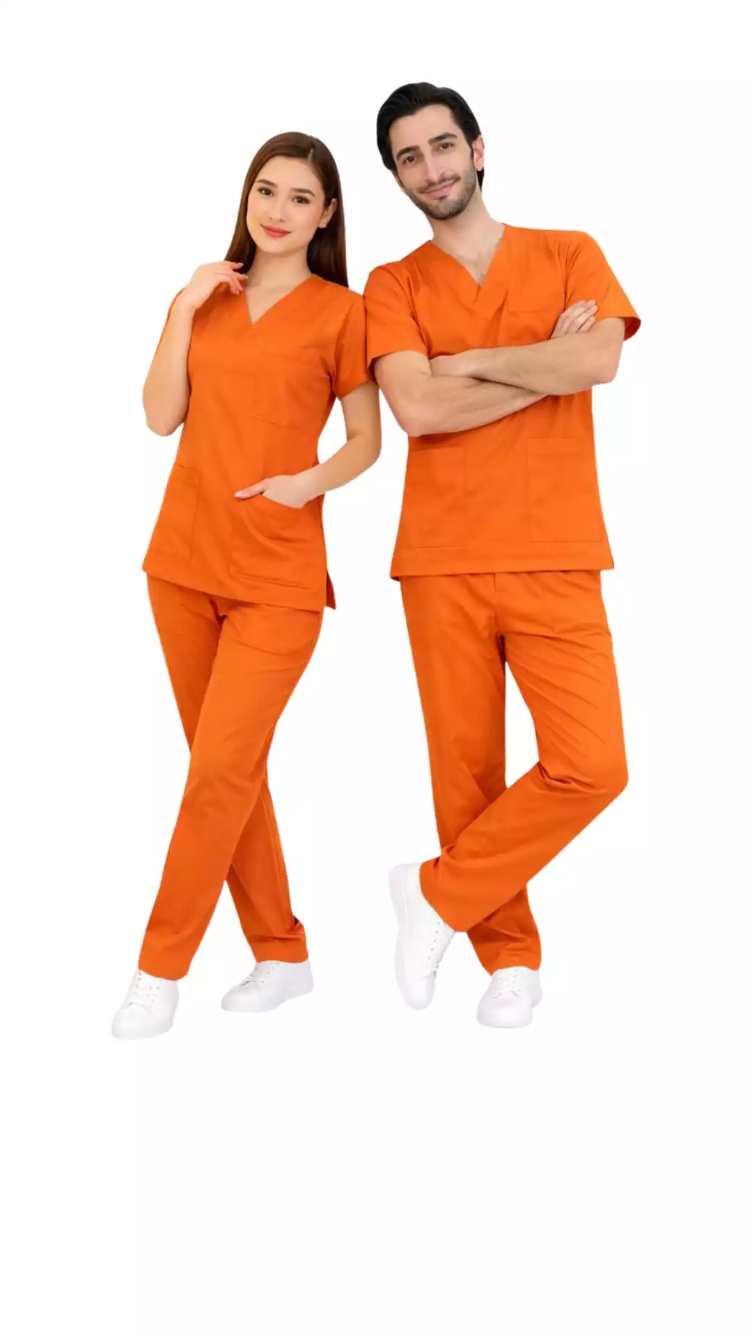 Klinik Destek Kadrosu Forması Scrubs Likralı Takım