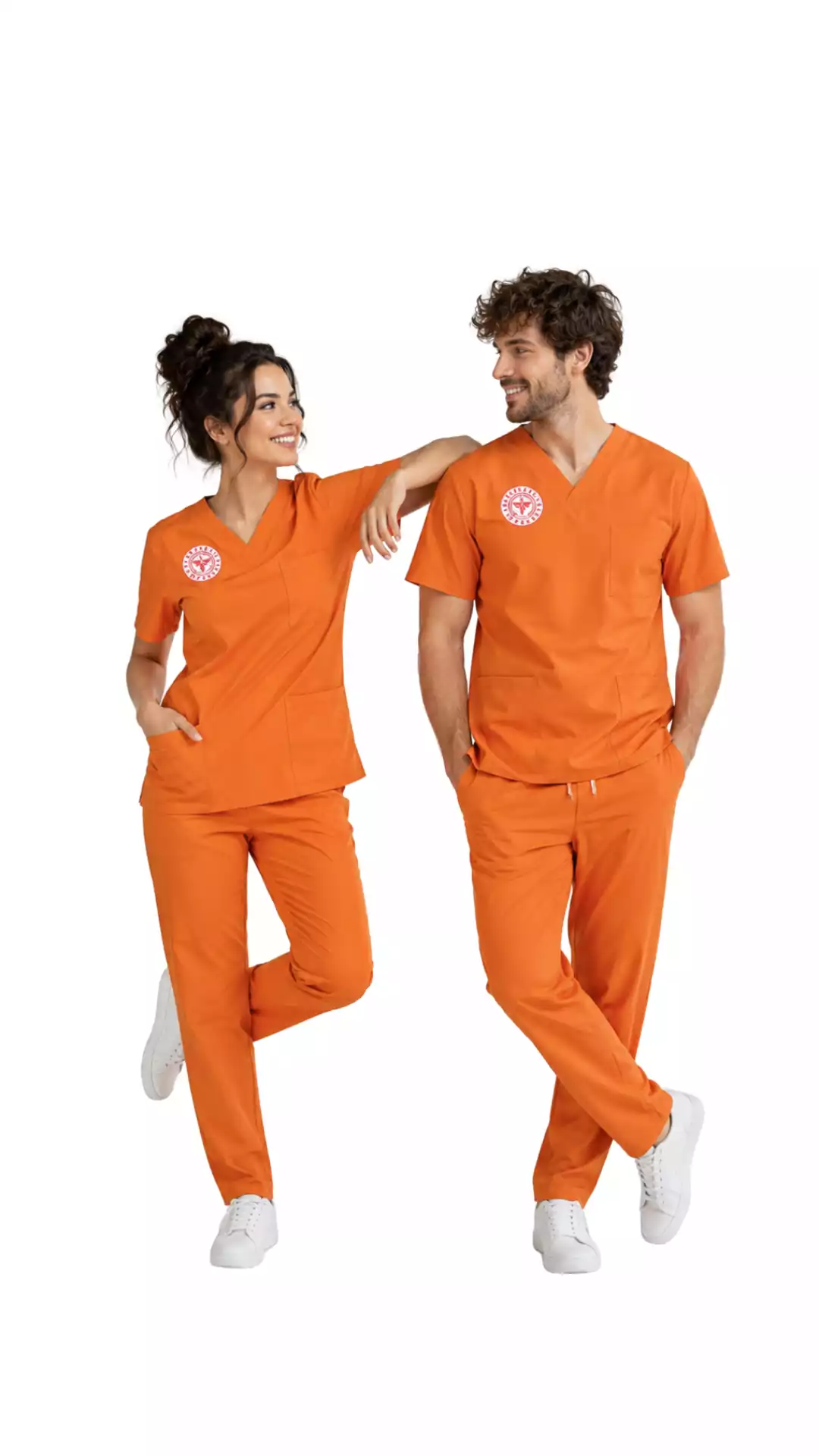 Klinik Destek Kadrosu Forması Scrubs Likralı Takım