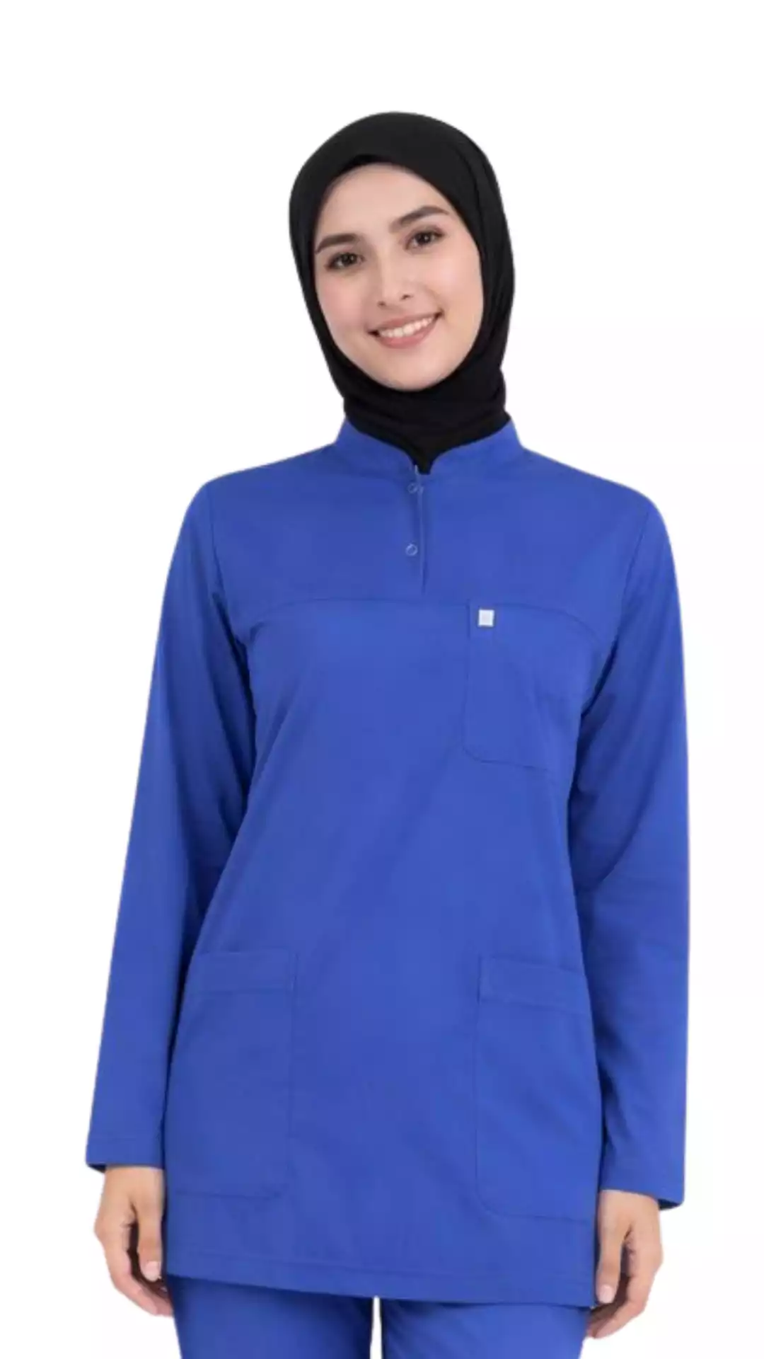 Temizlik Personeli Forması Likralı Tesettür Üst Üniforma