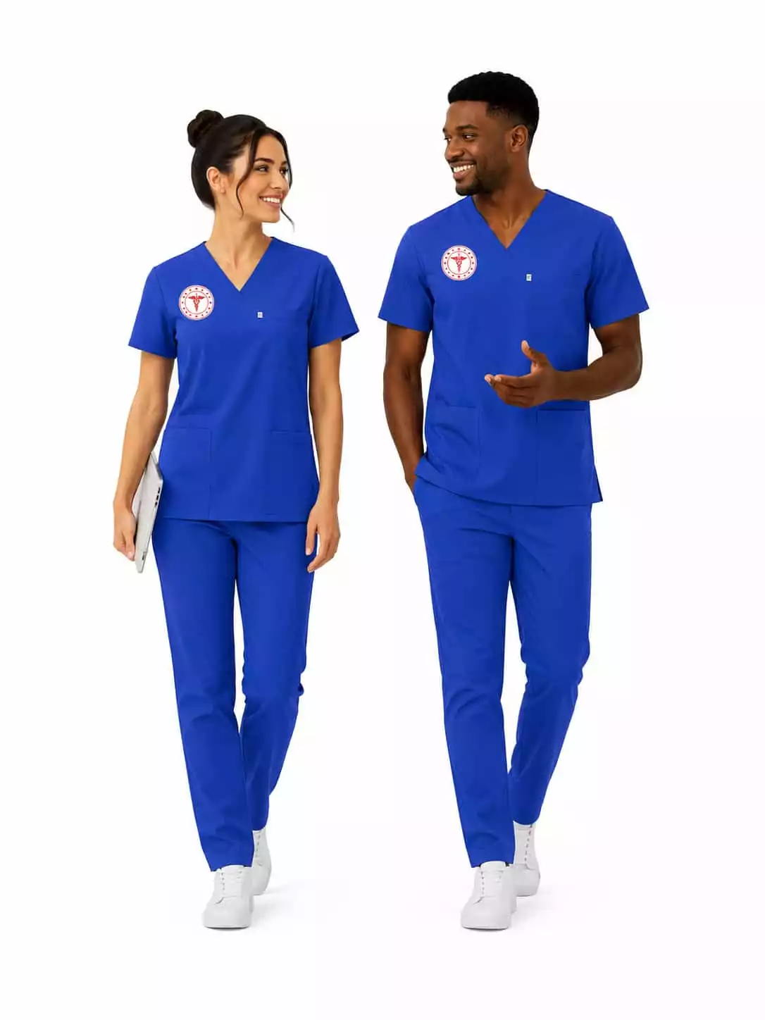 Temizlik Personeli Forması Scrubs Likralı Takım