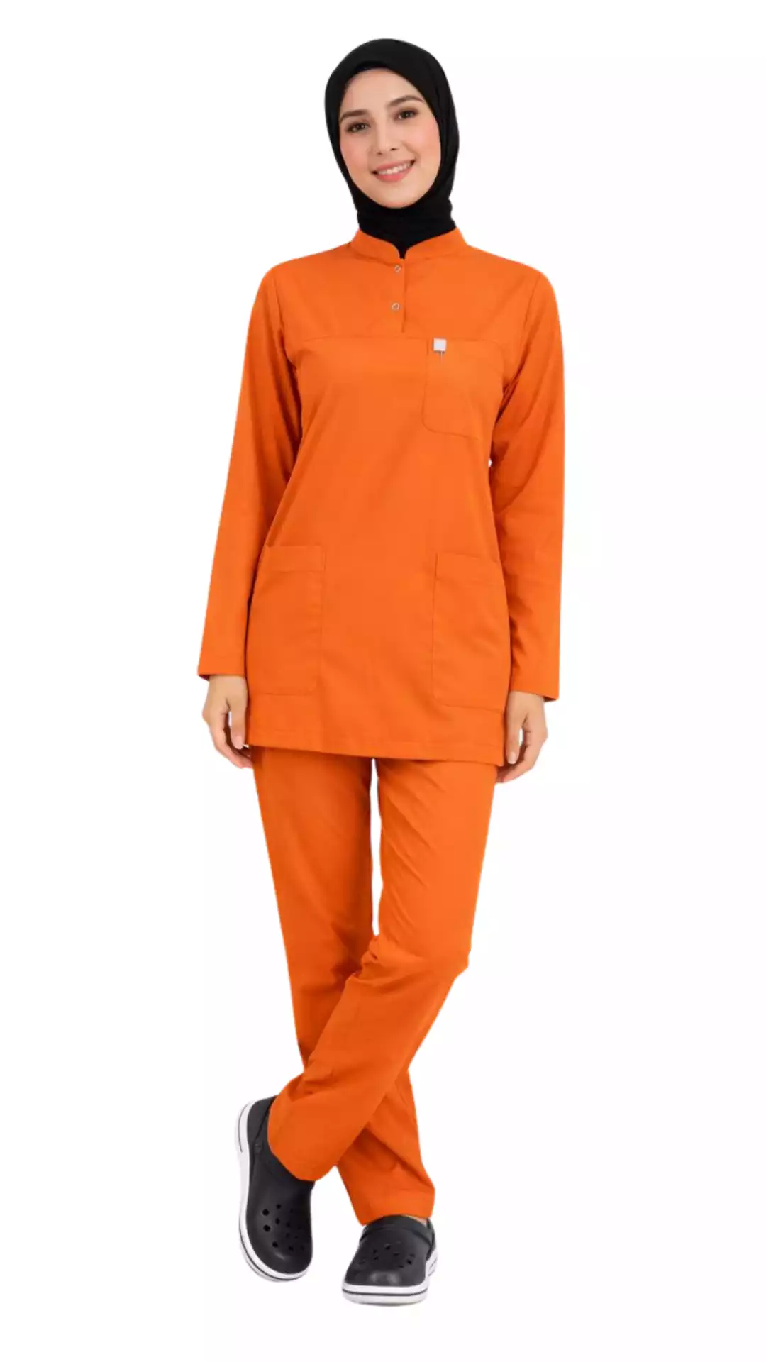 Tesettür Destek Kadrosu Forması Scrubs Likralı Takım