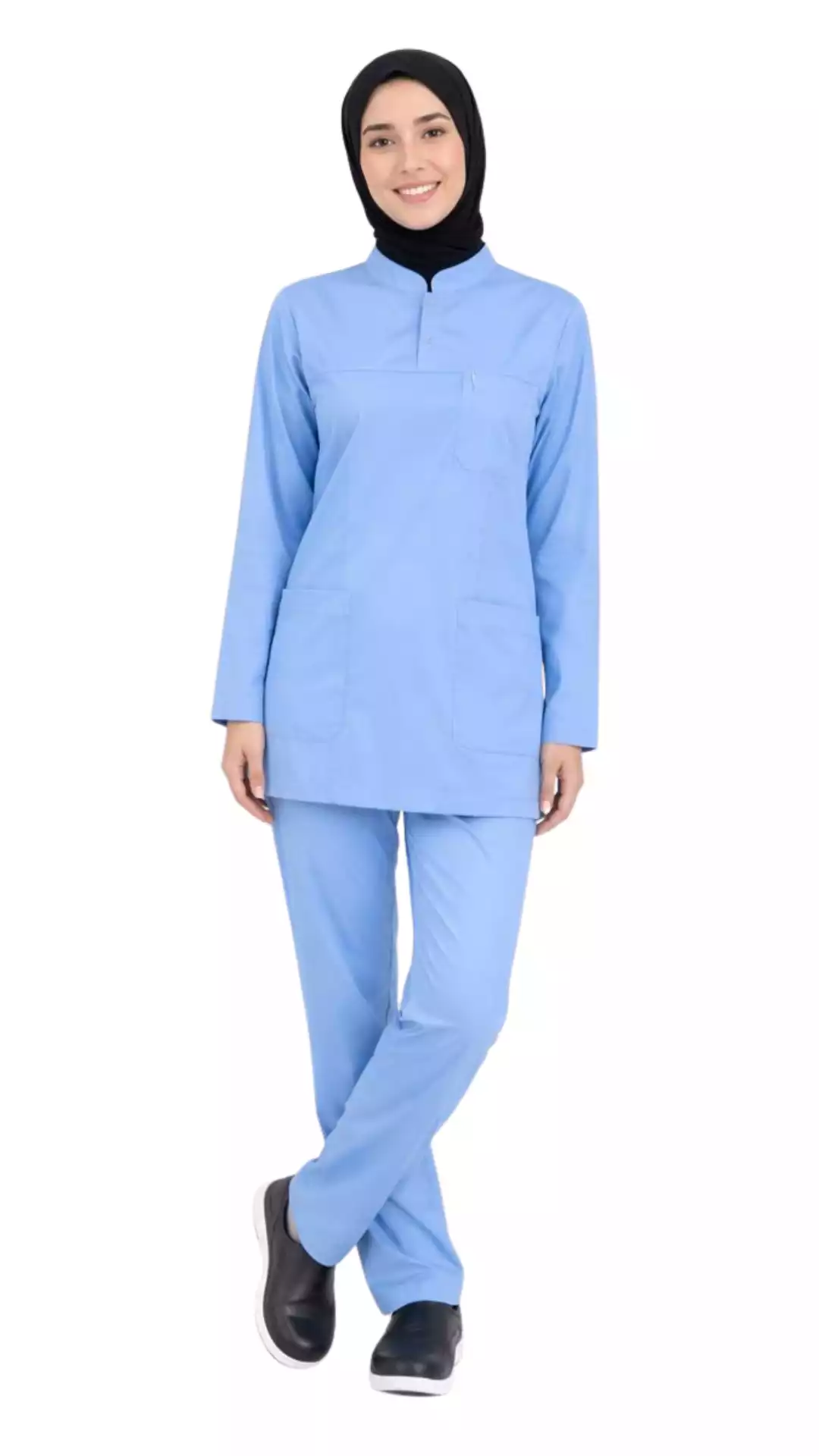 Tesettür Doktor - Hekim Forması Scrubs Likralı Takım