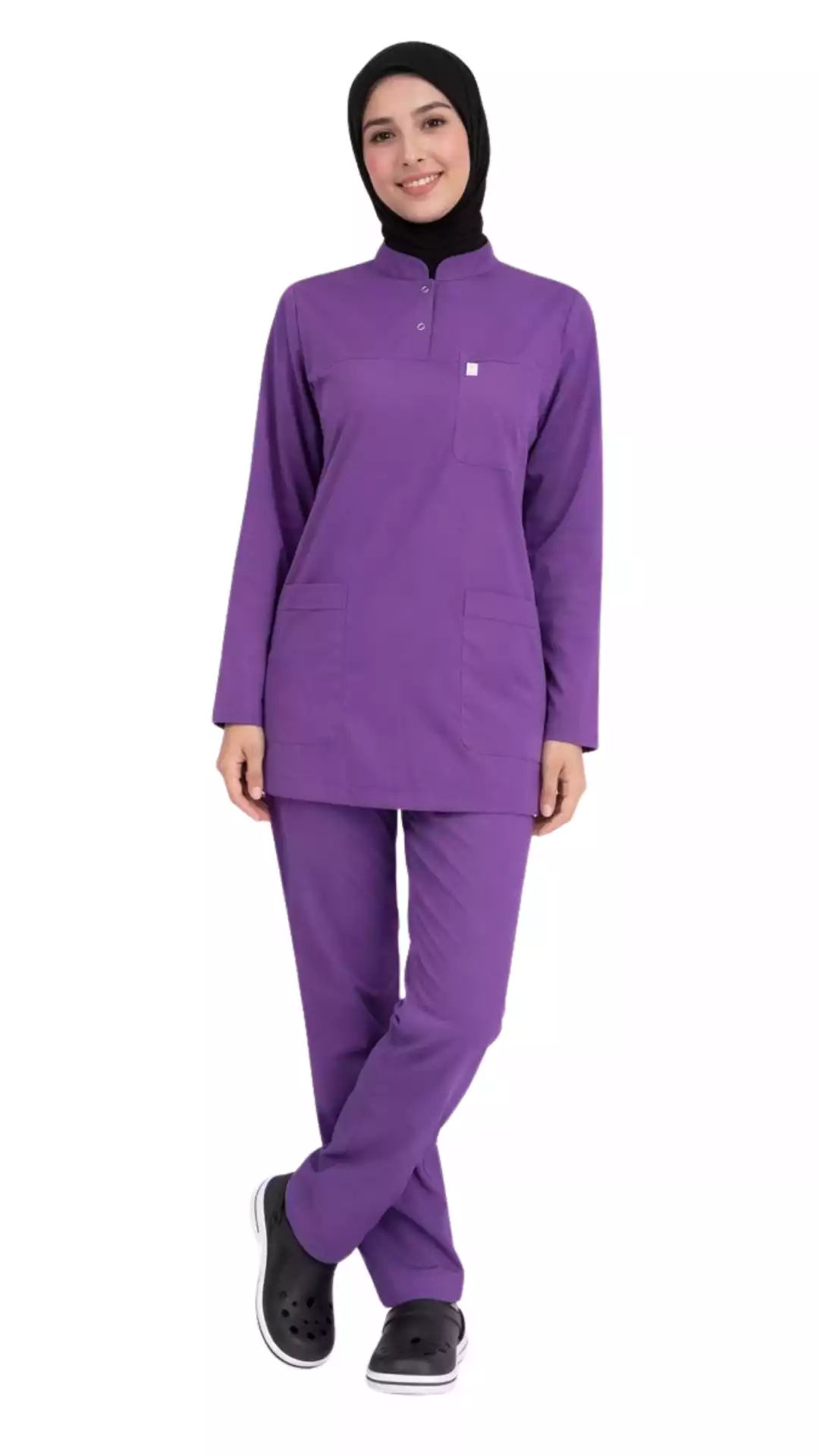 Tesettür Ebe Forması Scrubs Likralı Takım