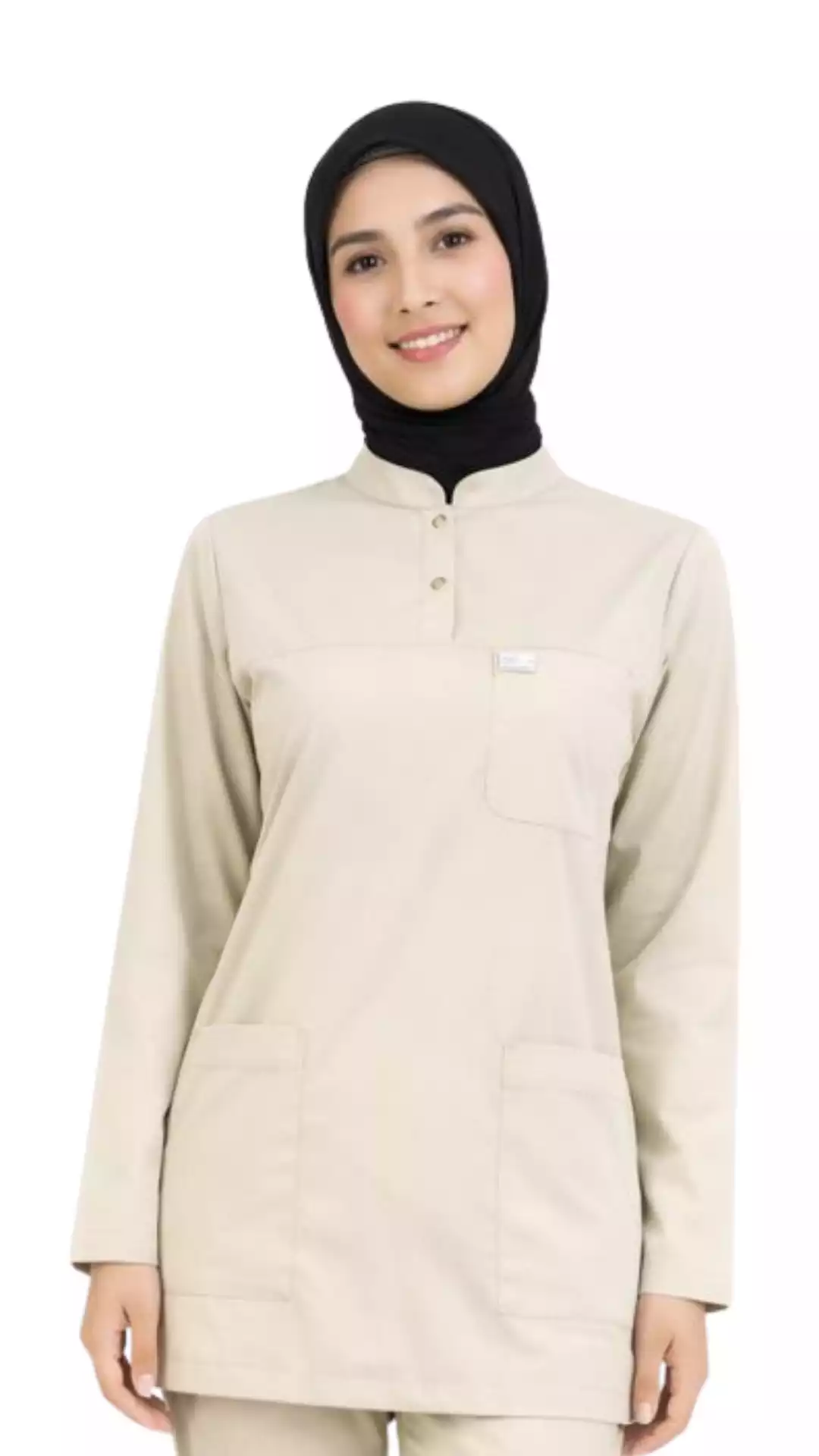 Tıbbi Sekreter Forması Likralı Tesettür Üst Üniforma