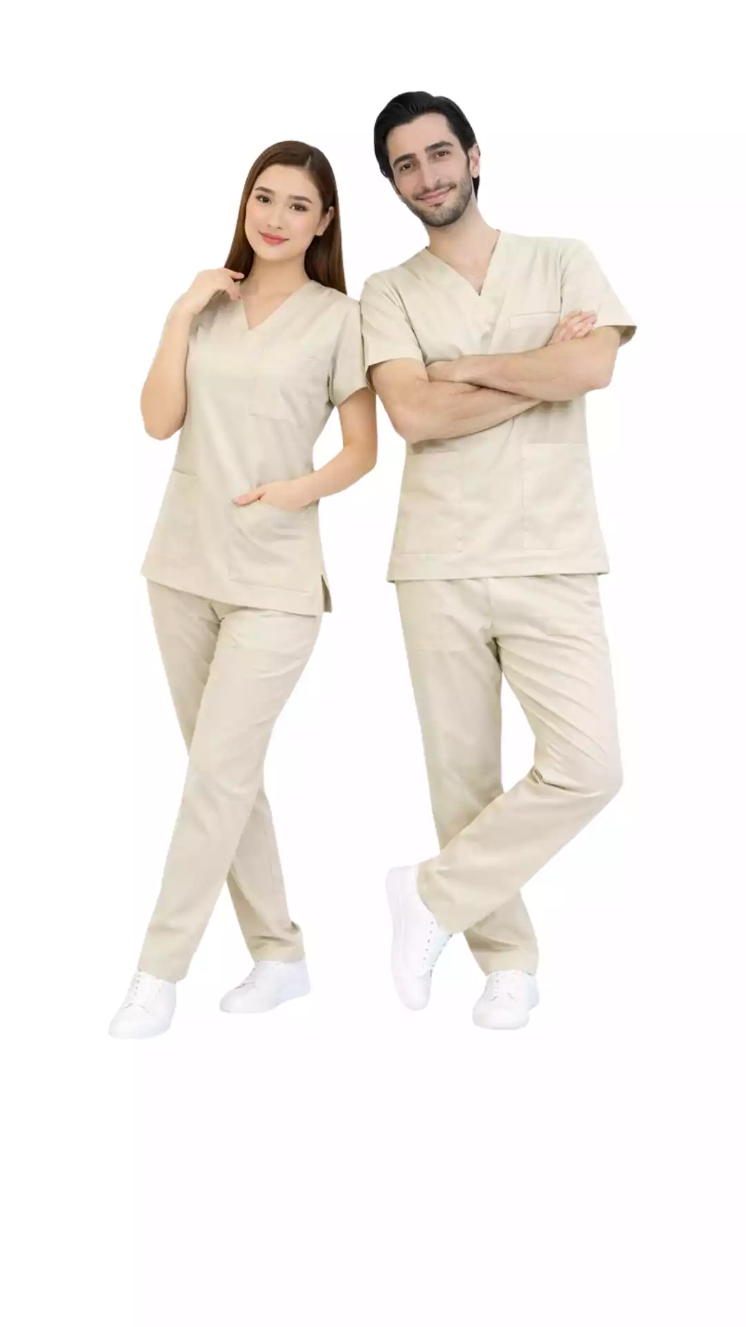 Tıbbi Sekreter Forması Scrubs Likralı Takım