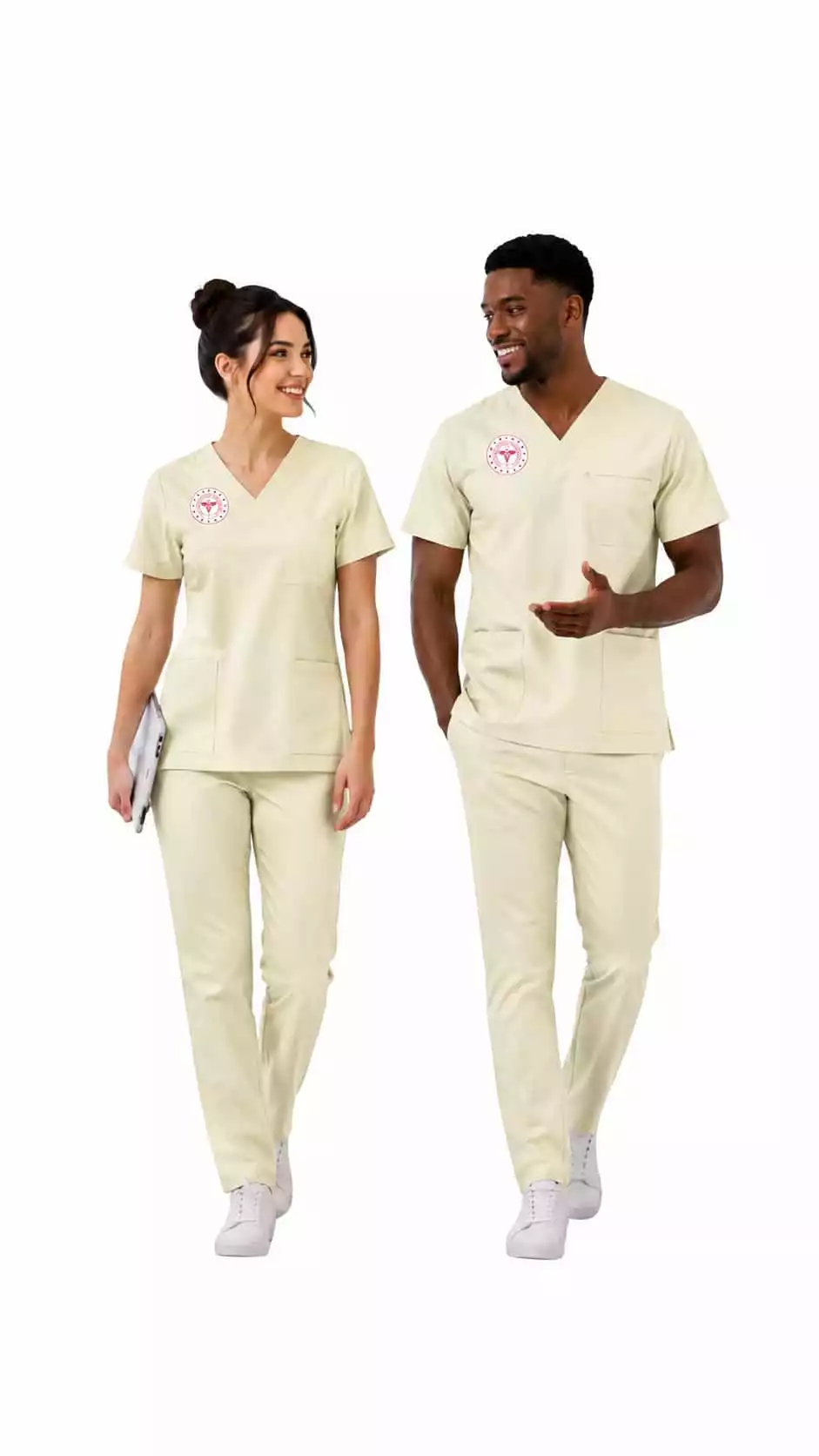 Tıbbi Sekreter Forması Scrubs Likralı Takım