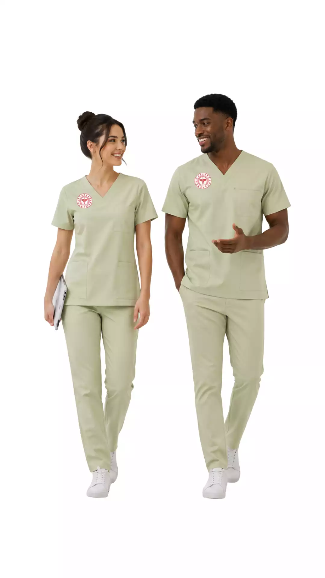Tıbbi Sekreter Forması Scrubs Likralı Takım